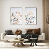 Blush Blossom I, Hand Painted Giclee