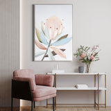 Blush Blossom II, Hand Painted Giclee