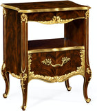 NIGHTSTAND WITH GILDED CARVING