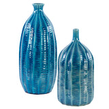 Bixby Blue Vases S/2