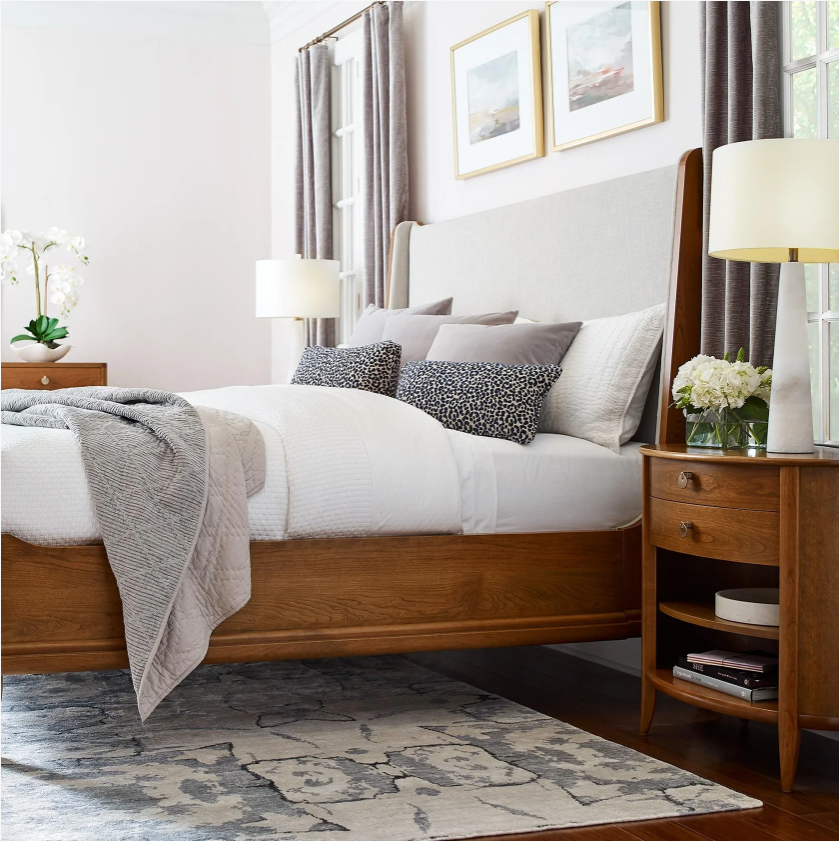 Martine Bed with Upholstered Headboard